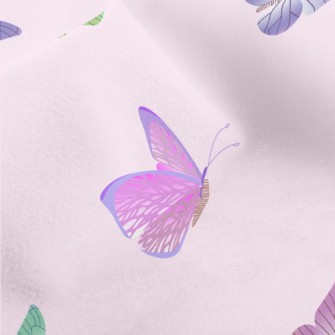 Colorful Beautiful Butterflies Micro Fleece