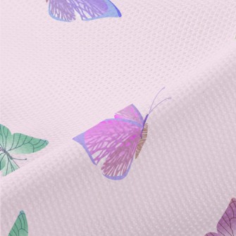 Colorful Beautiful Butterflies Piqué