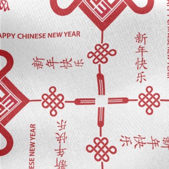 Rabbit Ear Chinese Knot Jersey Backed Fleece