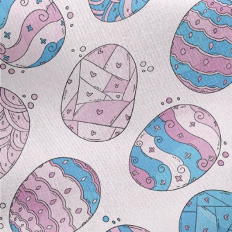 Fantasy Hand-painted Easter Eg Jersey Backed Fleece