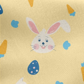 Easter Bunny Jersey Backed Fleece