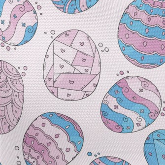 Fantasy Hand-painted Easter Eg Pongee