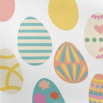 Vintage Hand-painted Easter Eg Pongee