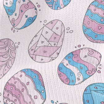 Fantasy Hand-painted Easter Eg Stretch Jersey