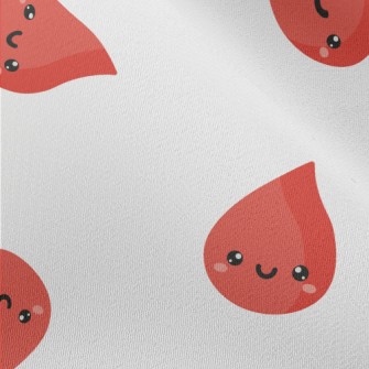 Happy Cartoon Blood Drop Chiffon
