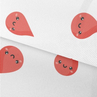 Happy Cartoon Blood Drop Waterproof Oxford