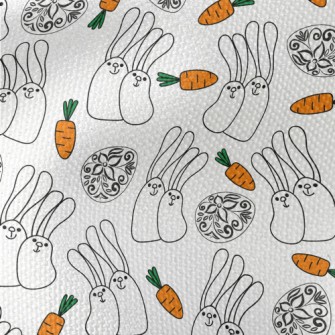 Funny And Cute Easter Waterproof Canvas