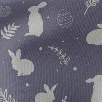 Grey Easter Silhouette Waterproof Canvas