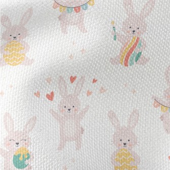 Bunny Celebrating Easter Waterproof Canvas