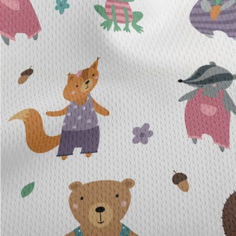 Cute Costume Animals Athletic Mesh Flat Back