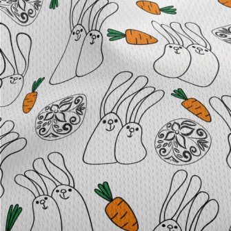 Funny And Cute Easter Athletic Mesh Flat Back