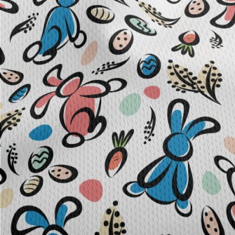 Creative Hand-painted Easter Athletic Mesh Flat Back