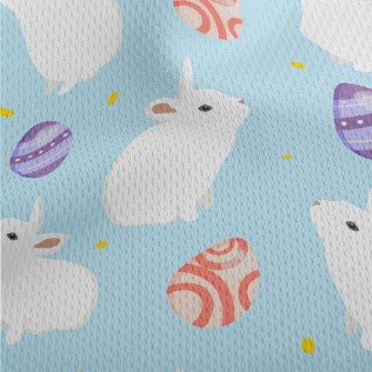 Little White Rabbit And Easter Athletic Mesh Flat Back