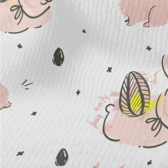 Pink Bunny Doodle Terry