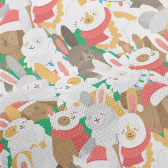 Merry Christmas Bunny Party Performance Linen