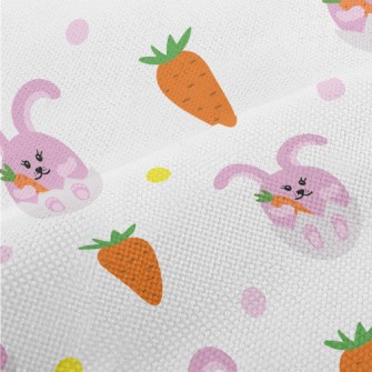 Cartoon Purple Rabbit Performance Linen
