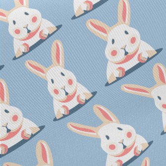 Cartoon Cute Rabbit Twill