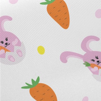 Cartoon Purple Rabbit Twill