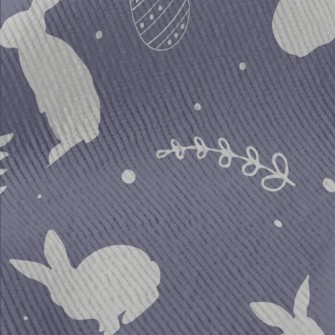 Grey Easter Silhouette Standard Corduroy