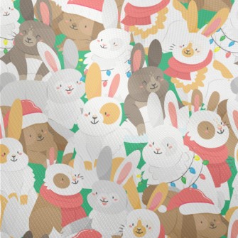 Merry Christmas Bunny Party Dobby