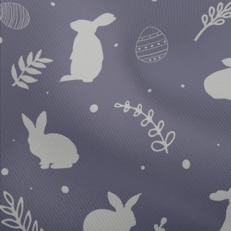 Grey Easter Silhouette Dobby