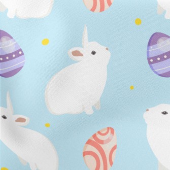 Little White Rabbit And Easter Stretch Ponte