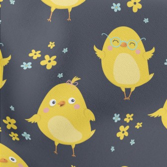 Cute Yellow Chick Stretch Ponte