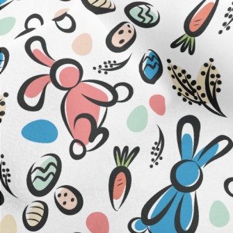 Creative Hand-painted Easter Micro Fleece