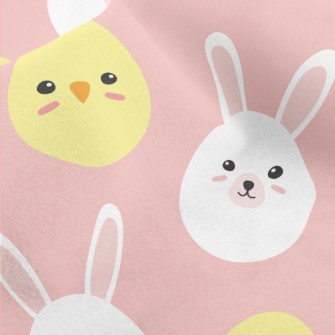Chicken And Bunny Eggs Micro Fleece