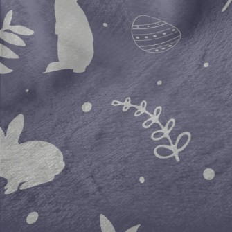 Grey Easter Silhouette Minky