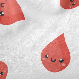 Happy Cartoon Blood Drop Minky