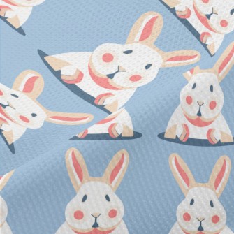 Cartoon Cute Rabbit Piqué