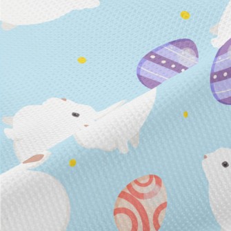 Little White Rabbit And Easter Piqué