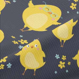 Cute Yellow Chick Piqué