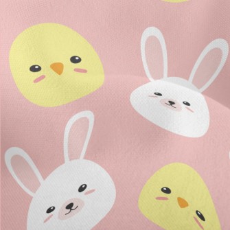 Chicken And Bunny Eggs Lightweight Performance Linen