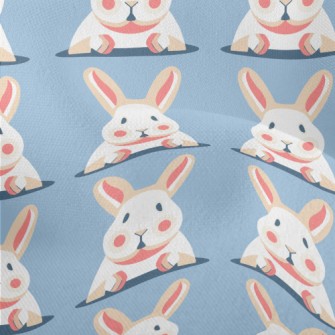 Cartoon Cute Rabbit Lightweight Performance Linen