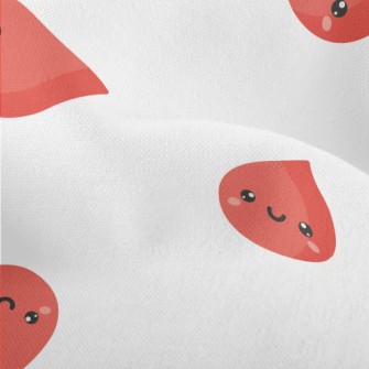 Happy Cartoon Blood Drop Lightweight Performance Linen