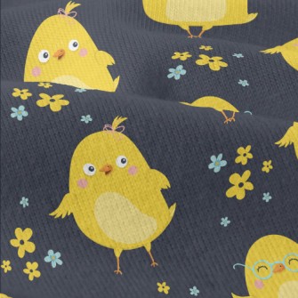 Cute Yellow Chick Modern Jersey