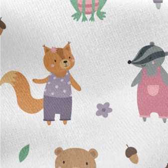 Cute Costume Animals Jersey Backed Fleece