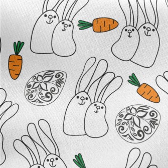 Funny And Cute Easter Jersey Backed Fleece