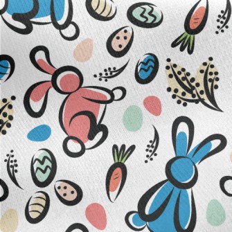 Creative Hand-painted Easter Jersey Backed Fleece