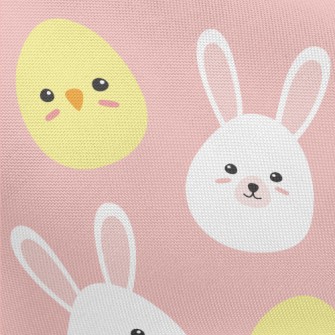 Chicken And Bunny Eggs Pongee