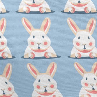 Cartoon Cute Rabbit Pongee