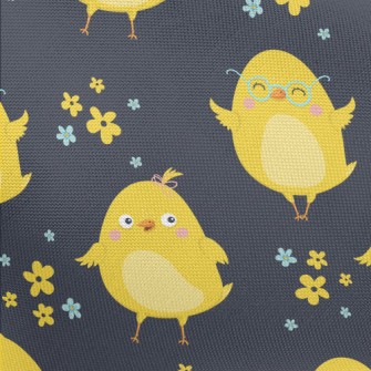 Cute Yellow Chick Pongee