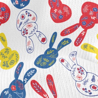 Artistic Hand Drawn Rabbit Stretch Jersey