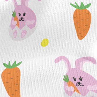 Cartoon Purple Rabbit Stretch Jersey