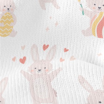 Bunny Celebrating Easter Stretch Jersey