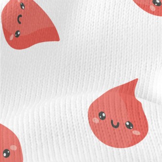 Happy Cartoon Blood Drop Stretch Jersey