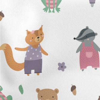 Cute Costume Animals Lightweight Cotton Poplin