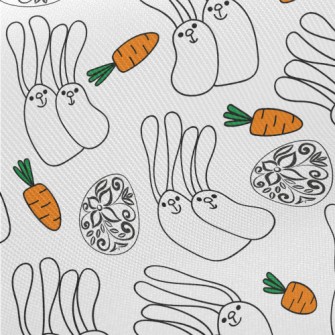 Funny And Cute Easter Midweight Cotton Poplin